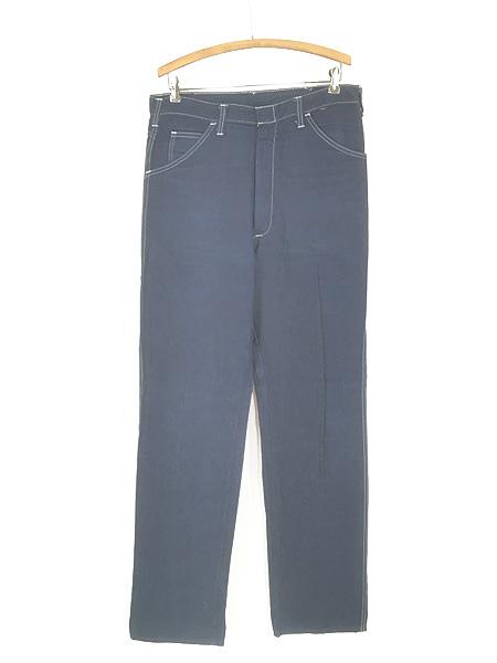 古着 70s Dickies 真紺 ライトオンス デニム ペインター パンツ ジーンズ W35 L36 古着