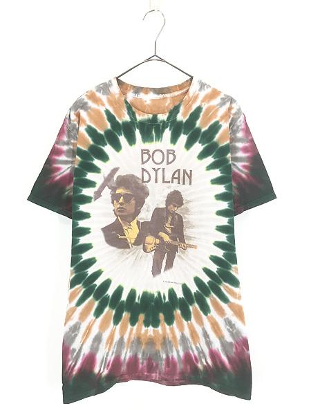 古着 00s Bob Dylan フォト ブルース ロック タイダイ Tシャツ L位