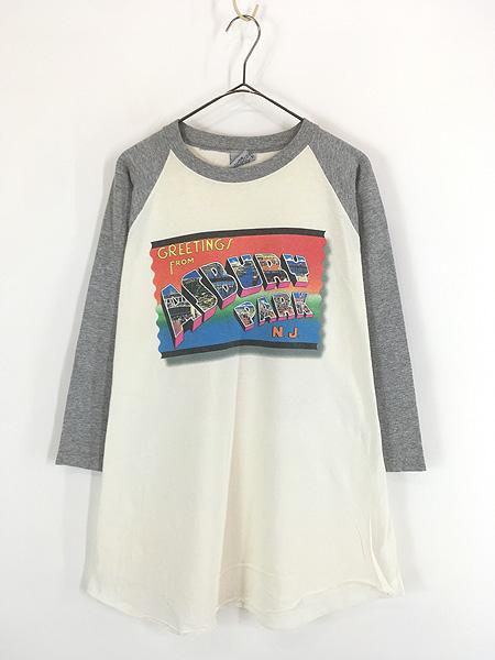 古着 90s USA製 Bruce Springsteen 「Greetings From Asbury Park N.J.」 ロック バンド ラグラン Tシャツ XL
