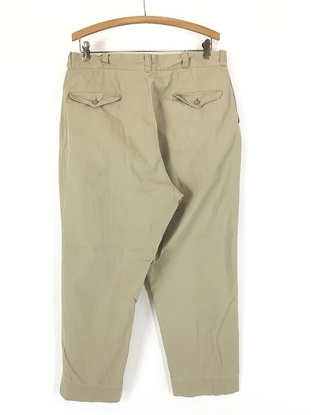 古着 60s 米軍 USMC 「Type-2 Class-1」 ミリタリー 8.2oz コットン チノ パンツ チノパン ストレート W34 L27