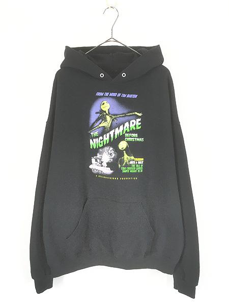 古着 10s Disney The Nightmare Before Christmas オールド ムービー ジャック スウェット パーカー XL