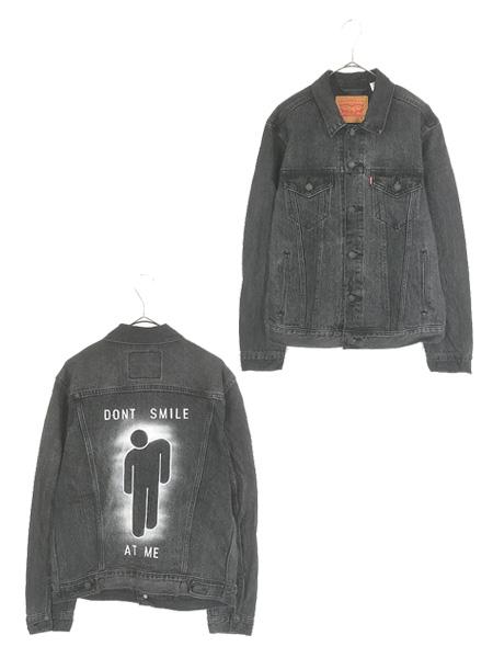 古着 Levi's × Billie Eilish 「Dont Smile at Me」 サルファ ブラック デニム トラッカー ジャケット Gジャン M