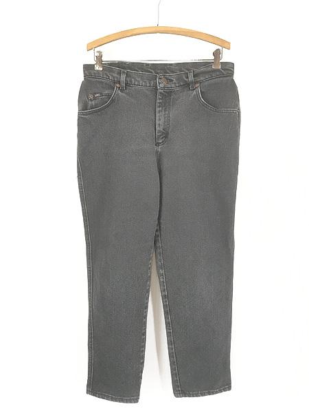 古着 90-00s Lee ブラック ストレッチ デニム パンツ ジーンズ スリム W32 L27