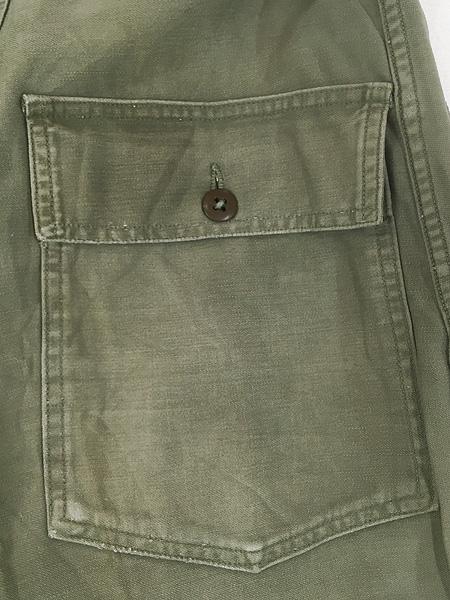 古着 60s 米軍 US ARMY 「初期」 8.5oz コットンサテン ミリタリー ベイカー パンツ ストレート W30 L31
