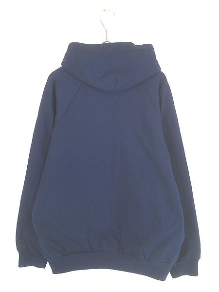 古着 90s USA製 CAMBER Chill-Buster 裏地サーマル 7.5oz ヘビー スウェット パーカー  紺 XL