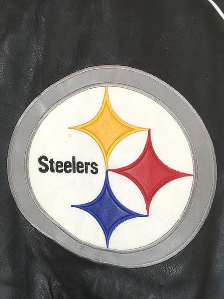 古着 NFL Pittsburgh Steelers スティーラーズ 両面 刺しゅう パデット