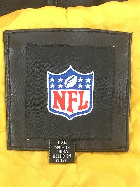 古着 NFL Pittsburgh Steelers スティーラーズ 両面 刺しゅう パデット