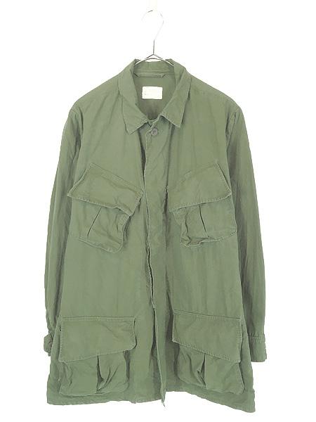 古着 60s 米軍 US 3rd ノンリップ ポプリン ベトナム ジャングル ファティーグ トロピカル ジャケット S-R ミント!!