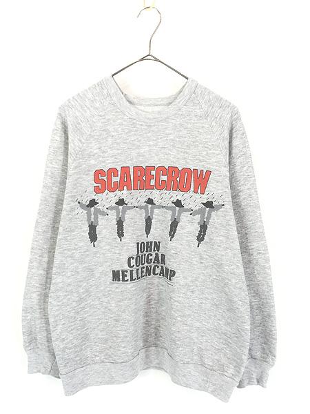古着 80s John Cougar Mellencamp 「Scarecrow」 ハード ロック スウェット トレーナー L位