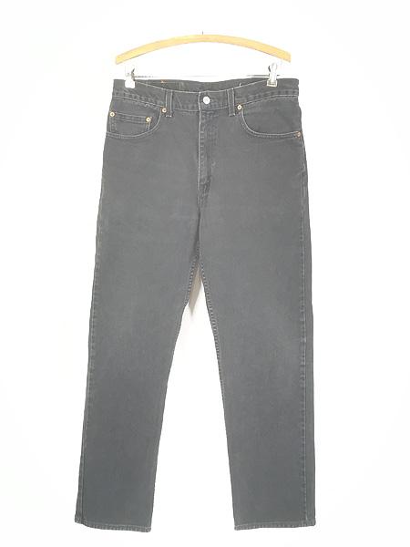 古着 00s USA製 Levi's 505-0260 サルファ スーパー ブラック デニム パンツ ジーンズ スリム W33 L30
