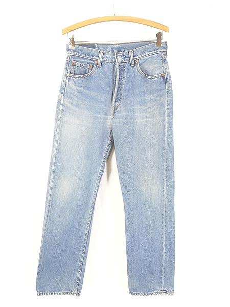 古着 90s 製 Levi's 501-0193 ブルー デニム パンツ ジーンズ ストレート W29 L29
