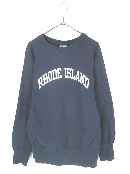 古着 80s USA製 Champion Reverse Weave 「RHODE 」 カレッジ リバース スウェット M