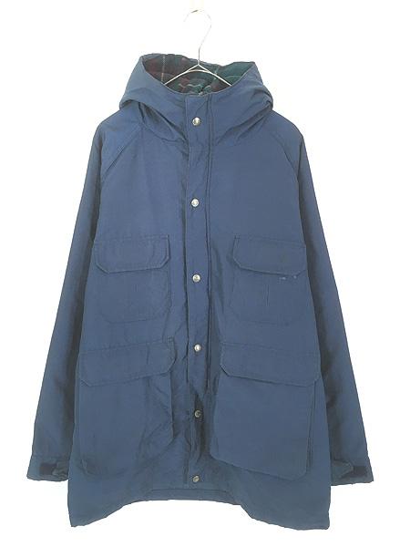 古着 80s USA製 WoolRich チェック ウール ライナー 60/40 クロス マウンテン パーカー マウンパ L