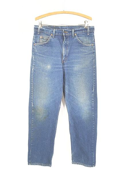 古着 90s USA製 Levi's 505-0215 濃紺 ブルー デニム パンツ ジーンズ スリム W33 L29.5