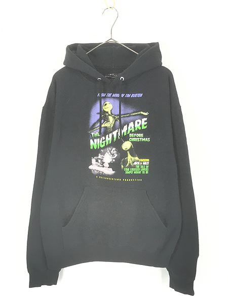 古着 10s Disney The Nightmare Before Christmas オールド ムービー ジャック スウェット パーカー M