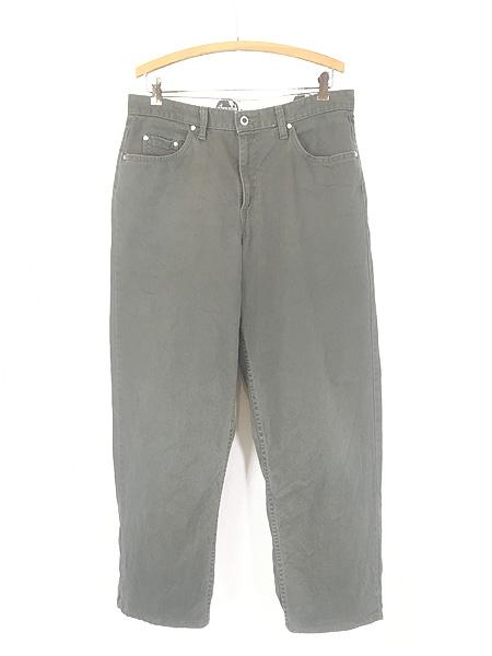 古着 00s 製 Levi's Silver Tab 55424-7739 5ポケット グレー チノ ワイド パンツ ジーンズ W34 L31