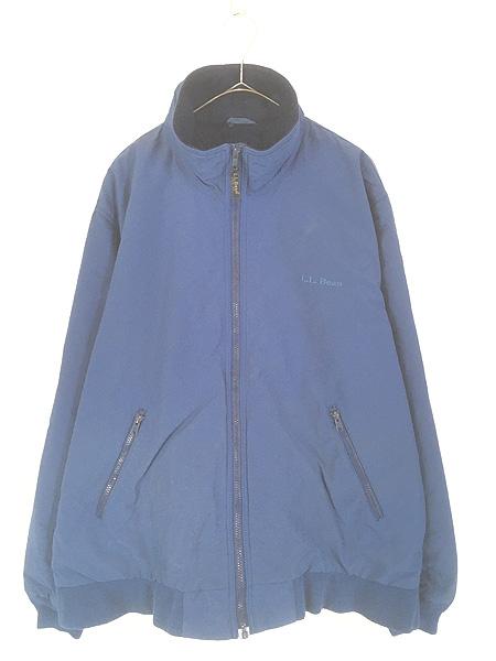 古着 90s LL Bean 「Warm-up Jacket」 フリース ライナー シェルド ウォームアップ ジャケット L-R