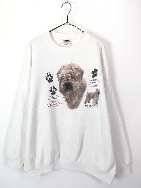 古着 90s 犬 ソフトコーテッド ウィートン テリア アニマル スウェット トレーナー XXL 古着の通販は 8,800円