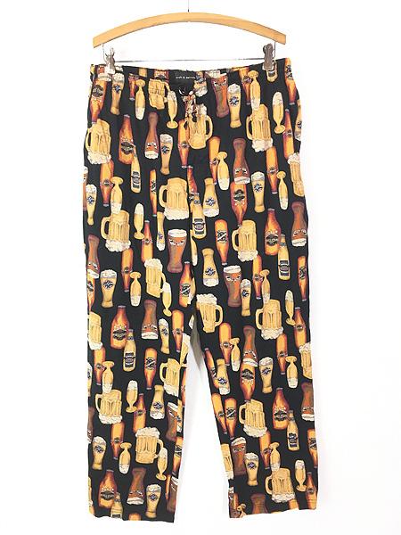 古着 croft & barrow マルチ ビール グラフィック 総柄 イージー パンツ L 古着の通販は 5,060円