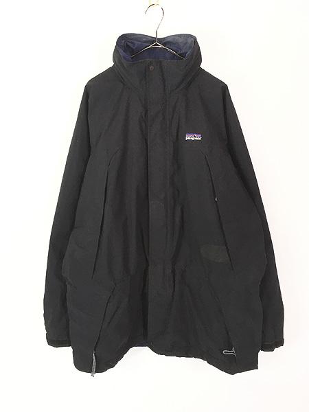 古着 01s Patagonia 2way 「Liquid Sky」 リキッドスカイ ゴアテックス ジャケット ブラック!! XXL位 古着