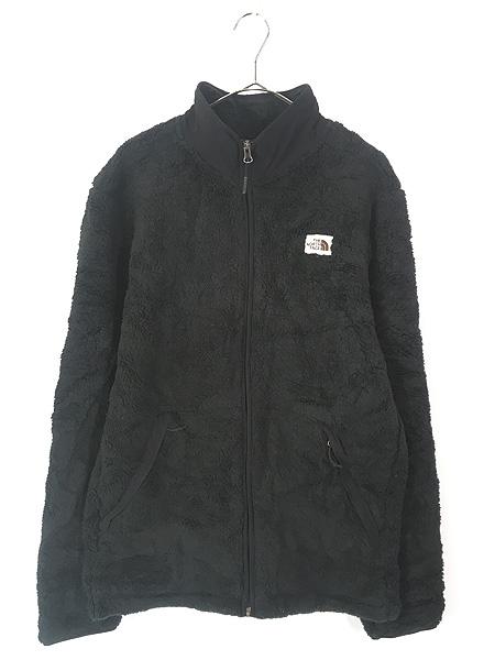古着 TNF The North Face 「CAMPSHIRE」 パイル ボア フリース キャンプシャー ジップアップ ジャケット 黒 L 古着
