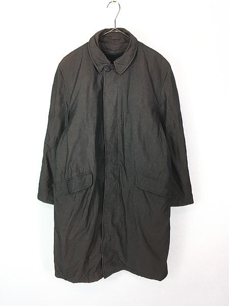 古着 60s Larini 「Cravenette」 光沢 玉虫 トレンチ ステンカラー コート ボアライナー完備!! 40