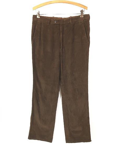 古着 60s ノータック コーデュロイ スラックス パンツ コーズ ストレート 35R