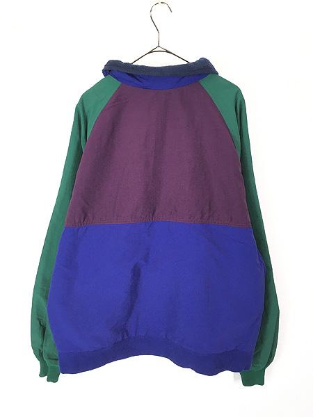 古着 90s LANDS' END 「Squall Jacket」 クレイジー パターン フリース