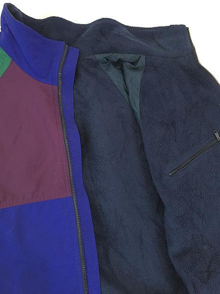 古着 90s LANDS' END 「Squall Jacket」 クレイジー パターン フリース