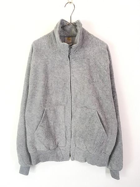 古着 80s USA製 Carhartt 「セパポケ」 ハイネック ラグラン フリース ジャケット XL 古着