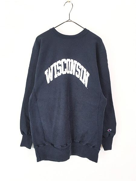 古着 90s Champion Reverse Weave 「WISCONSIN」 カレッジ リバース スウェット XXL 古着