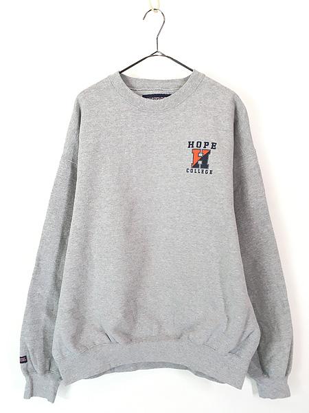 古着 90s Jansport HOPE COLLEGE 「H」 BIGアルファベット 両面 スウェット トレーナー XL