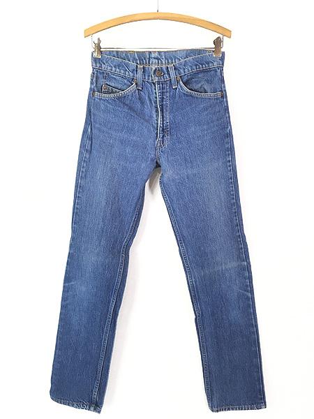 古着 80s USA製 Levi's 20505-0217 ハチマル ブルー デニム パンツ ジーンズ スリム W29 L31