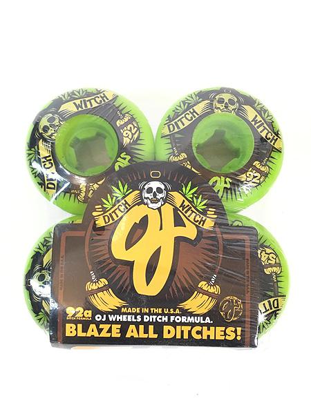 雑貨 古着 USA製 OJ WHEELS 「Ditch Witch」 スケート ボード ウィール 4個セット Green 54mm 92aの通販は 5,742円