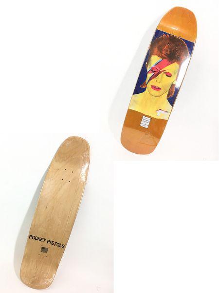 雑貨 古着 Deadstock!! USA製 Pocket Pistols Skates 「Pedro Barros David Bowie」 グラフィック スケート ボード デッキ