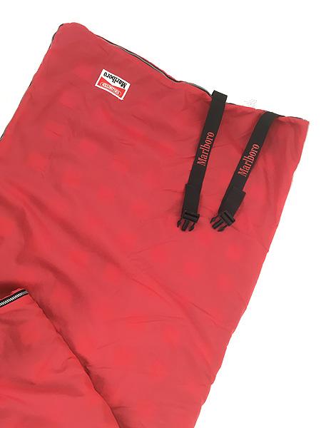 雑貨 古着 90s Marlboro UNLIMITED ナイロンシェル チェック フランネル SLEEPING BAG シュラフ 寝袋 OD アウトドア 古着 雑貨 古着 90s Marlboro UNLIMITED ナイロンシェル チェック