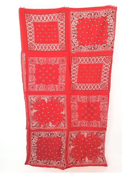 雑貨 古着 60s- バンダナ 16面 パッチワーク リメイク カバー ファブリック シーツ インテリア 古着