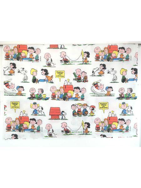 雑貨 古着 70s Snoopy スヌーピーと仲間たち キャラクター ベッドシーツ カバー TWIN
