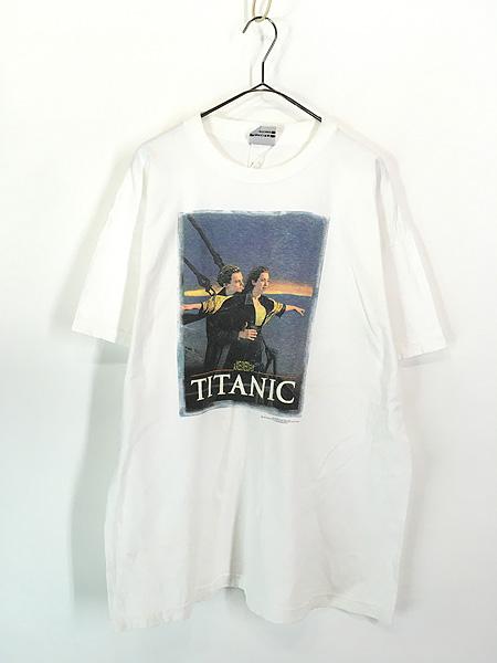 古着 90s A James Cameron Film TITANIC タイタニック フォト 映画 ムービー Tシャツ XL