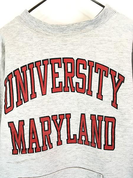 古着 80s USA製 Champion Reverse Weave 「MARY LAND」 2段 カレッジ Wフェイス リバース スウェット トレーナー XLの通販は