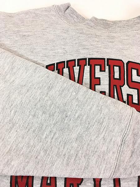 古着 80s USA製 Champion Reverse Weave 「MARY LAND」 2段 カレッジ Wフェイス リバース スウェット トレーナー XLの通販は