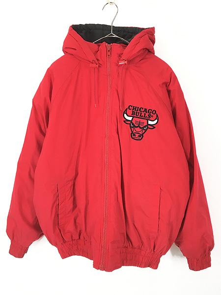 古着 90s NBA Chicago BULLS 2way ウォームアップ ジャケット パーカー XL