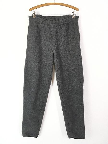 古着 USA製 TNF The North Face 肉厚 フリース パンツ グレー L 古着