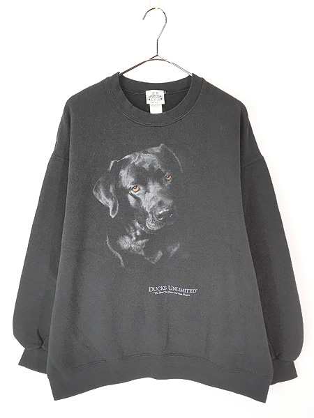 古着 90-00s Ducks Unlimited 「The Boss」 犬 ゴールデン レトリーバー アニマル スウェット トレーナー Lの通販は