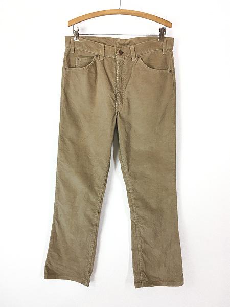 古着 80s USA製 Levi's 517-1523 コーデュロイ パンツ コーズ ブーツカット ベージュ W33 L29.5の通販は