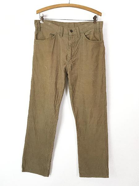 古着 80s Levi's 519-1523 コーデュロイ パンツ コーズ スリム ライトブラウン W33 L29