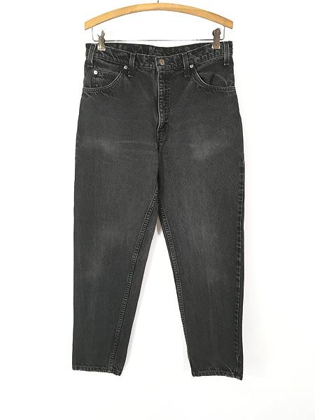 古着 90s USA製 Levi's 550-4159 サルファ ブラック デニム パンツ ジーンズ スリム W32 L29