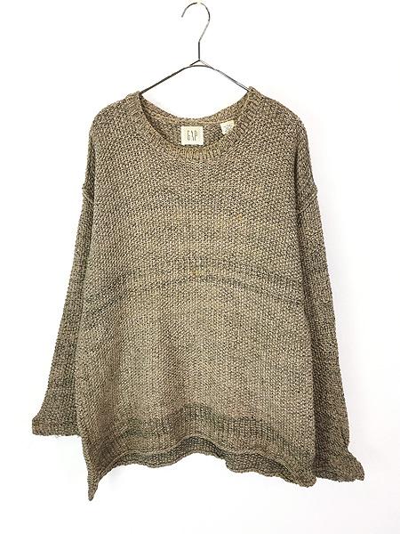古着 90s GAP 無地 ソリッド ローゲージ リネン コットン ニット セーター Lの通販は 8,250円
