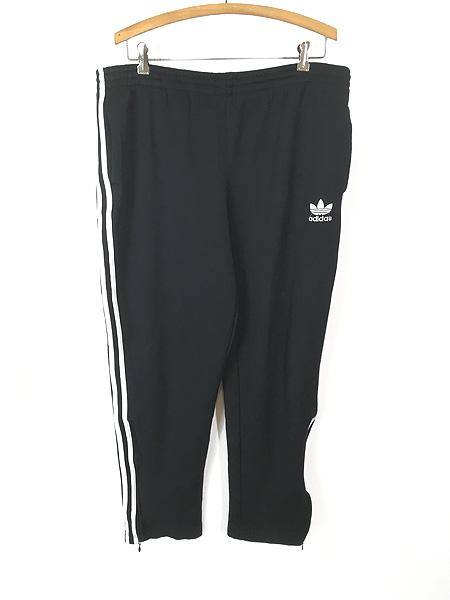 古着 90s adidas 3ライン トレフォイル ロゴ 刺しゅう ジャージ トラック パンツ L 古着