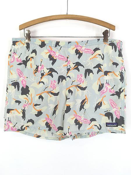 古着 20s Patagonia 鳥 総柄 バギーズ ショーツ ショート パンツ M 古着